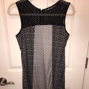 Black and White patterned dress